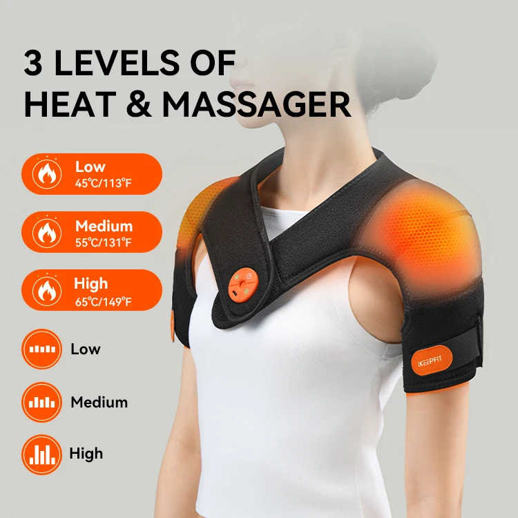 Ready Stock New Items Hot Selling Products Therapy Shoulder Wrap with Pad Joint Pain Relief Shoulder Support