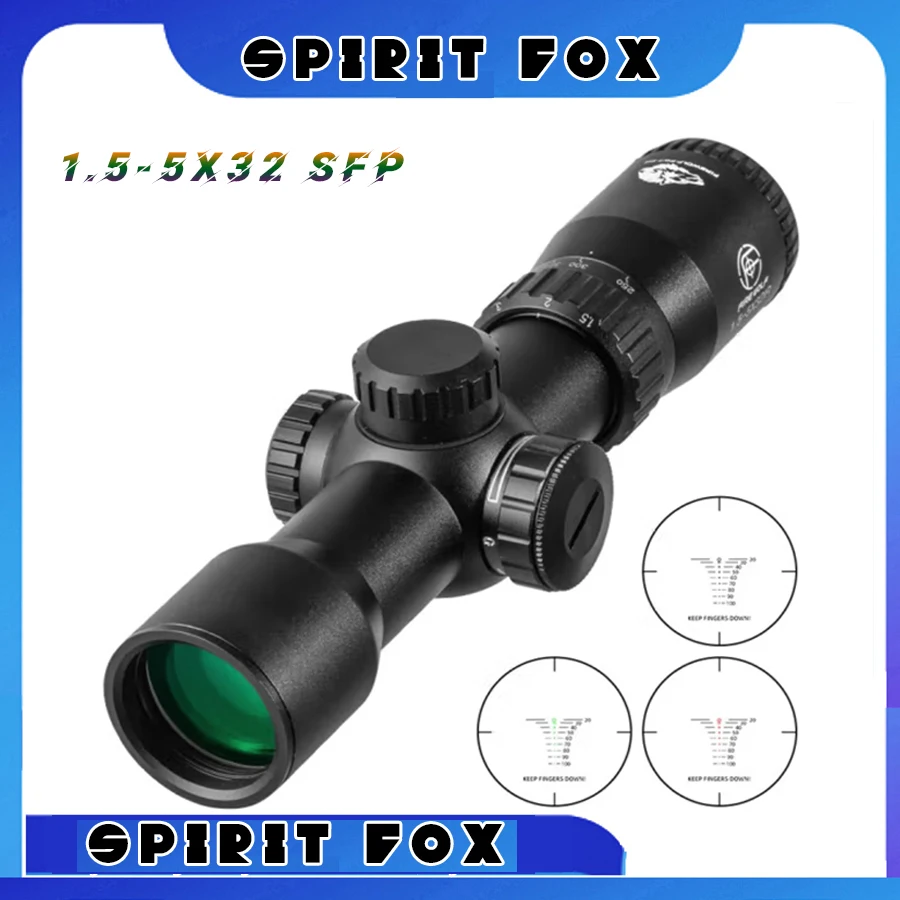 

Оптический телескоп FireWolf 1.5-5x32 SFP с высокой устойчивостью к воздействию окружающей среды, HD-покрытием и коротким задним стеклом