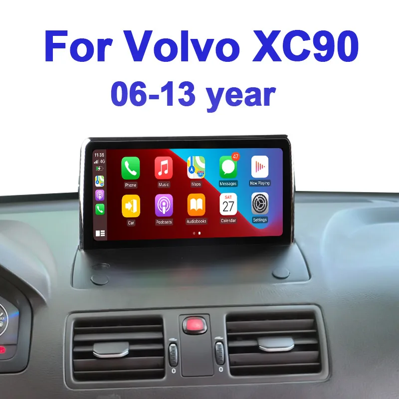 

Автомобильный радиоприемник Carplay Android 11 128G для Volvo XC90, головное устройство 2006-2013, автомобильный GPS-навигатор