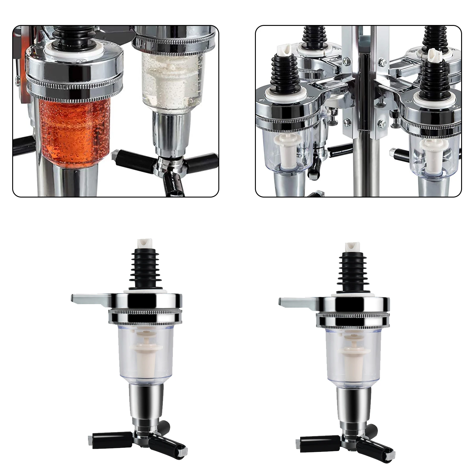 6 High Quality Draft Beer Dispenser Liquor Dispenser Pump Bar Wall/Rotary Dispenser