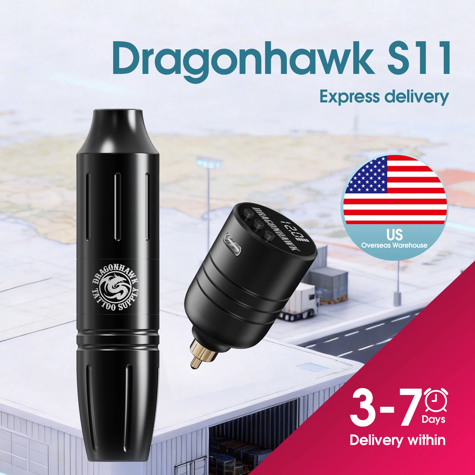 

Dragonhawk S11 тату-машинка, полный комплект, ход 3,5 мм, 1300 мАч, аккумулятор большой емкости, роторный тату-пистолет для начинающих, поставка татуировки