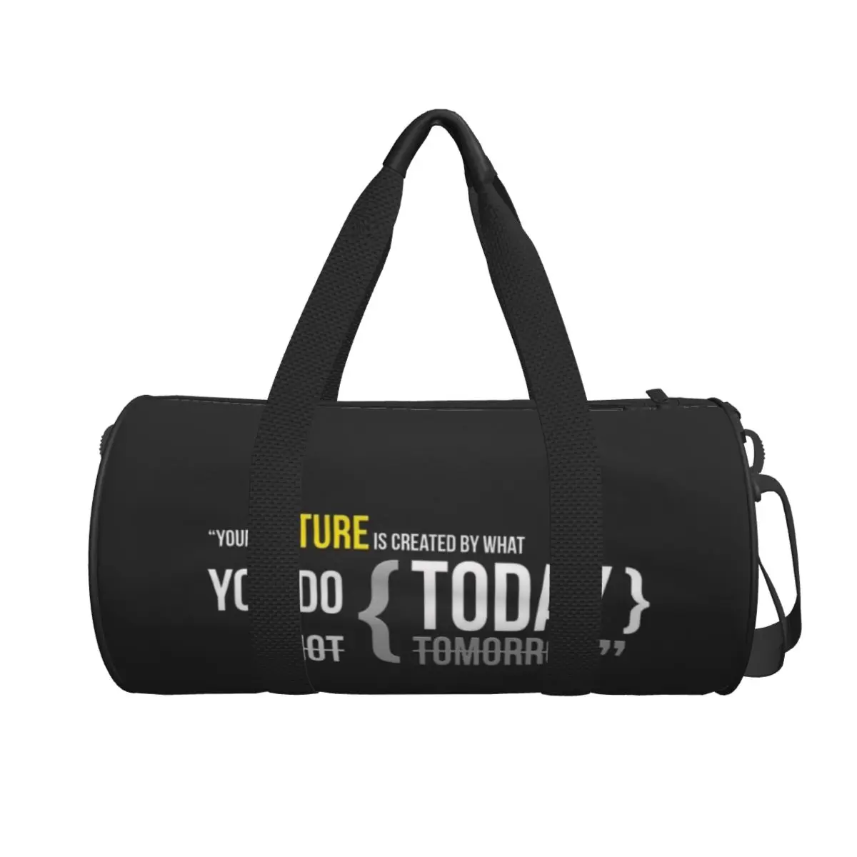 Gymnastics Quotes Do Today Weekend Gym Yoga Luggage Bags Sport Duffle Bag Round Large Capacity Travel Duffel Bag