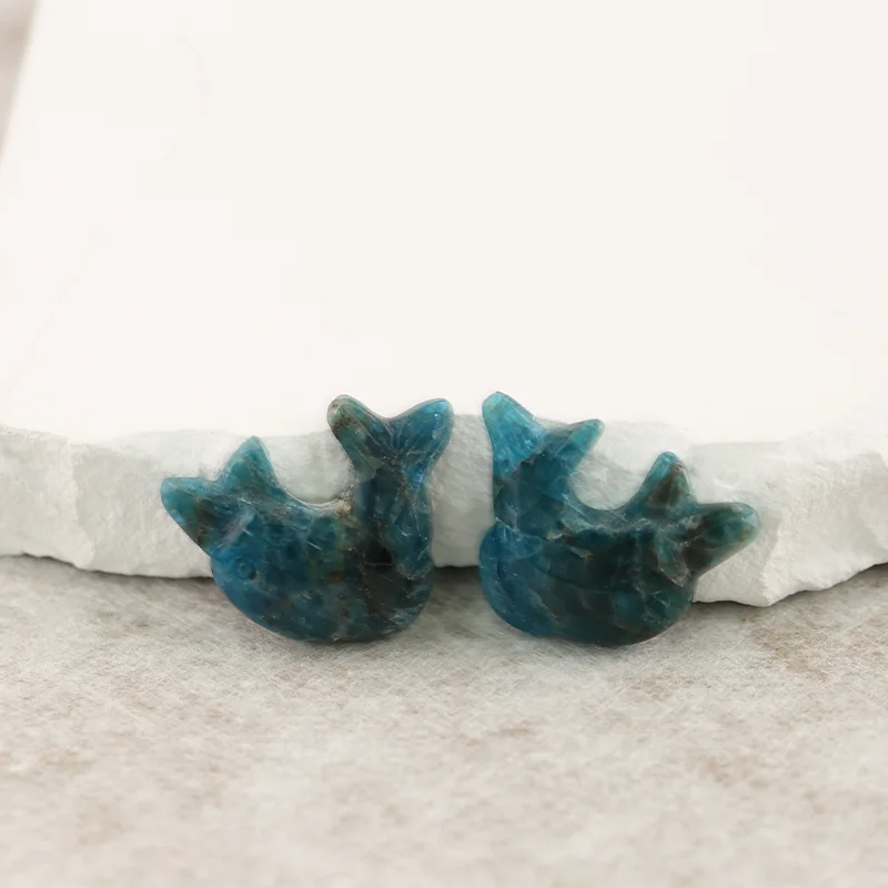 B&F Blue Opal Earring Beads for Jewelry Making, Handmade Natural stones beads, Stones for jewelry Making Supplies