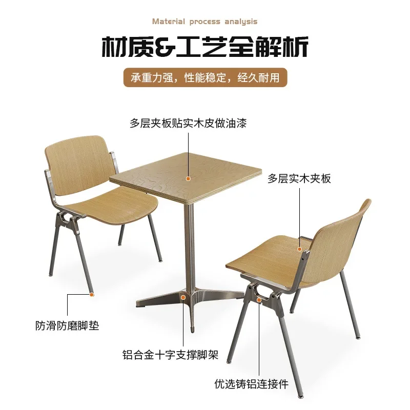 Korean cuisine restaurant cafe table and chair combination