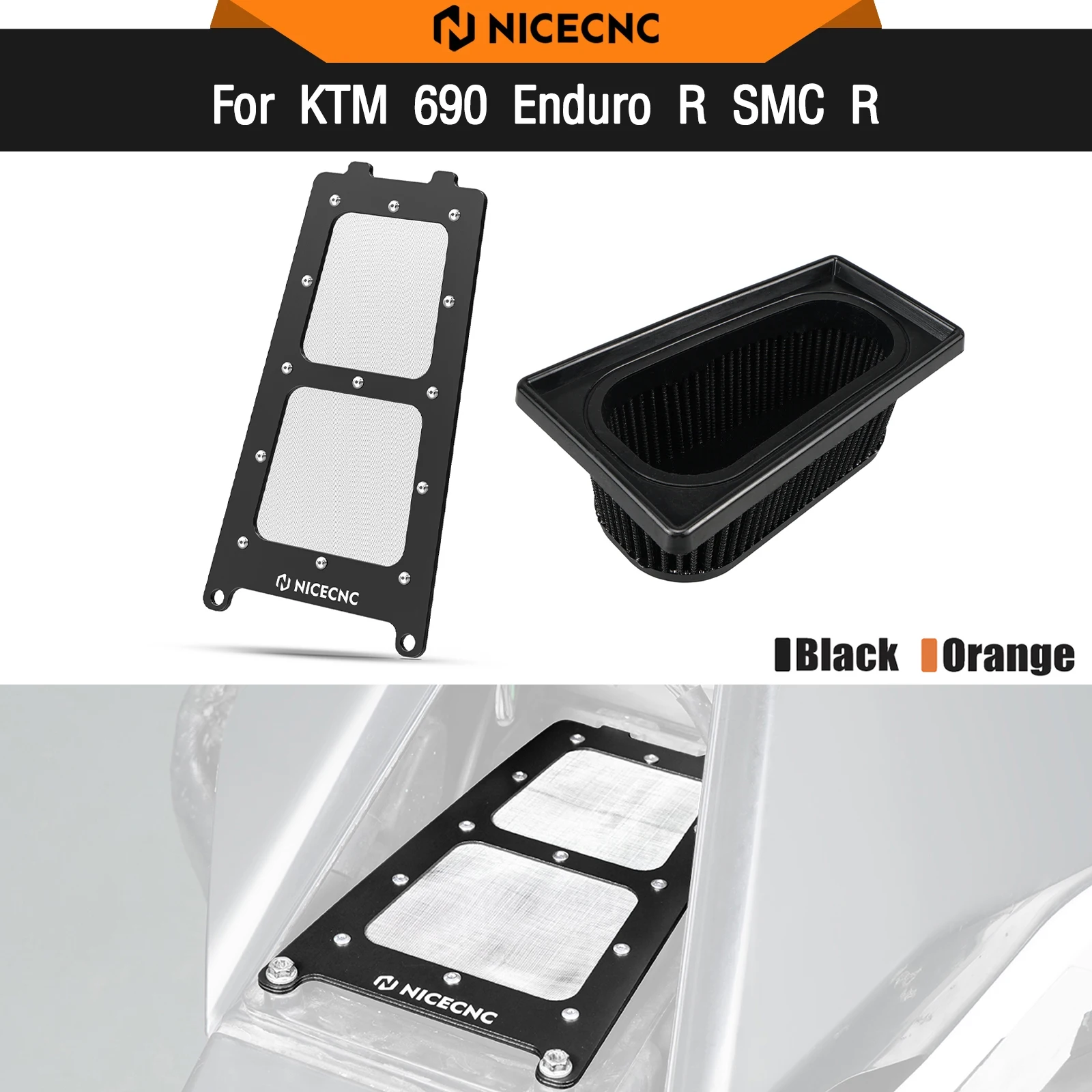 

For KTM 690 Enduro/R SMC R High Flow Air Filter Air Box Cover For Husqvarna 701 Enduro Supermoto 2016-2024 GasGas ES SM700 22-24