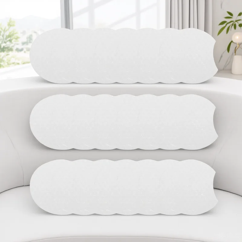 Almohadillas desmaquillantes semiredondas, almohadillas faciales suaves y gruesas para limpieza diaria, herramientas de limpieza de maquillaje desechables, 600 Uds.