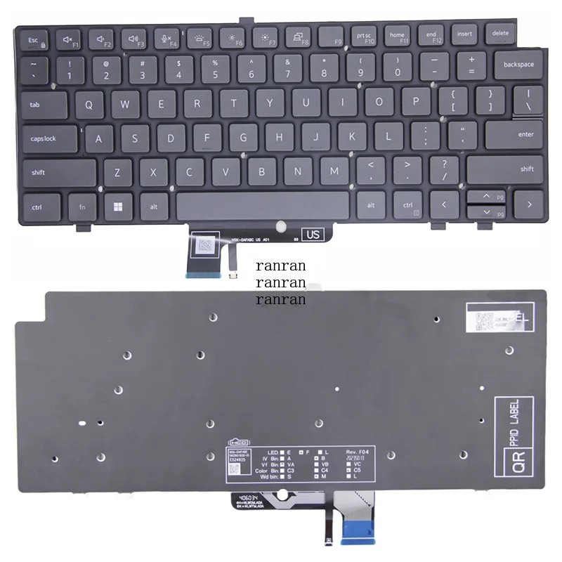 

US Backlight Keyboard For Dell Latitude 7640 7340 7440 7450 Black Color