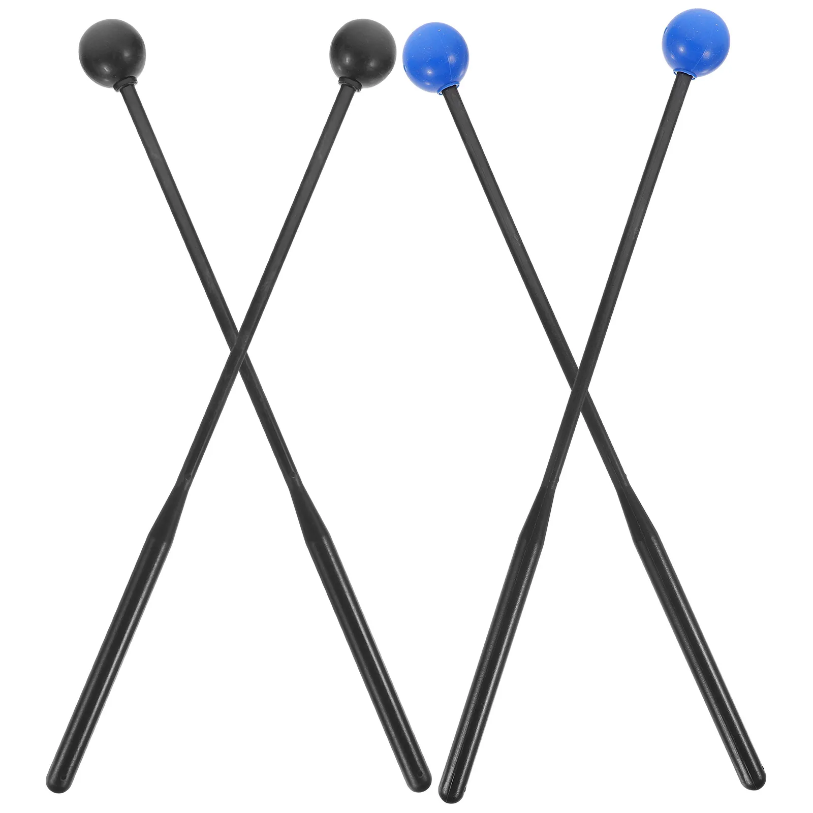 

4 Pcs 's Drumsticks Musical Percussion Bass Mallets Xylophone Tongue Rubber Marimba