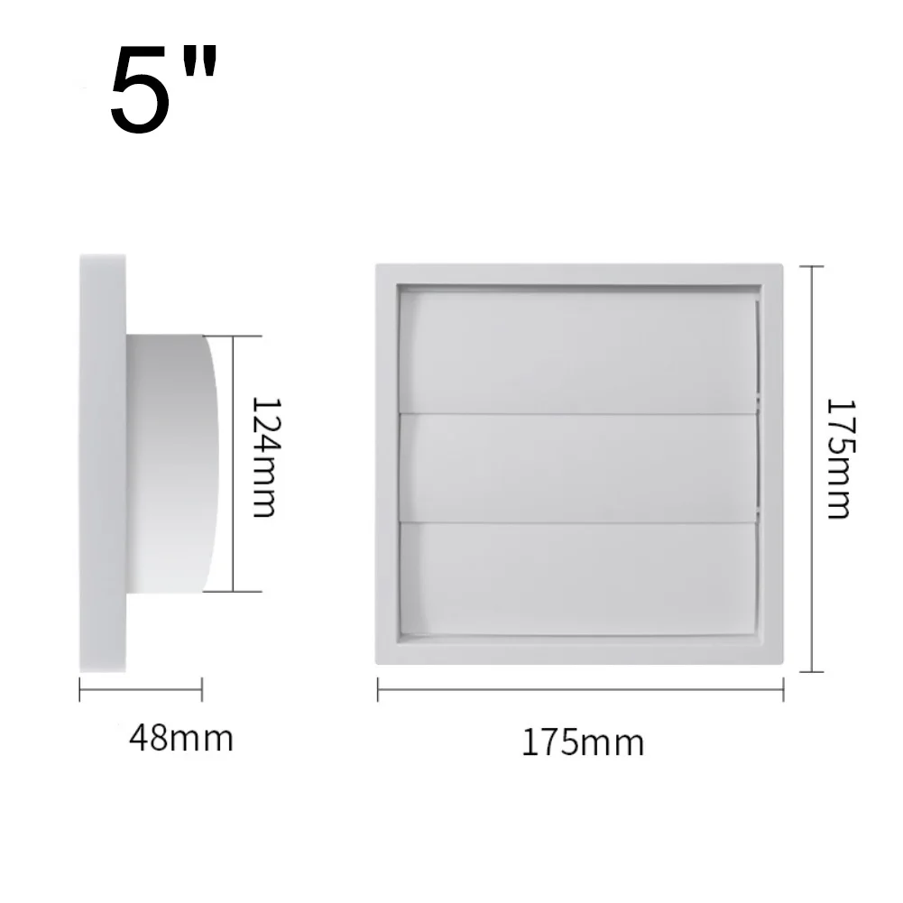 Cooker Hood Exhaust Vent Cover with Pest Protection for Ventilation Slots Suitable for Bathroom Fans Dryer Vents and Garage Use