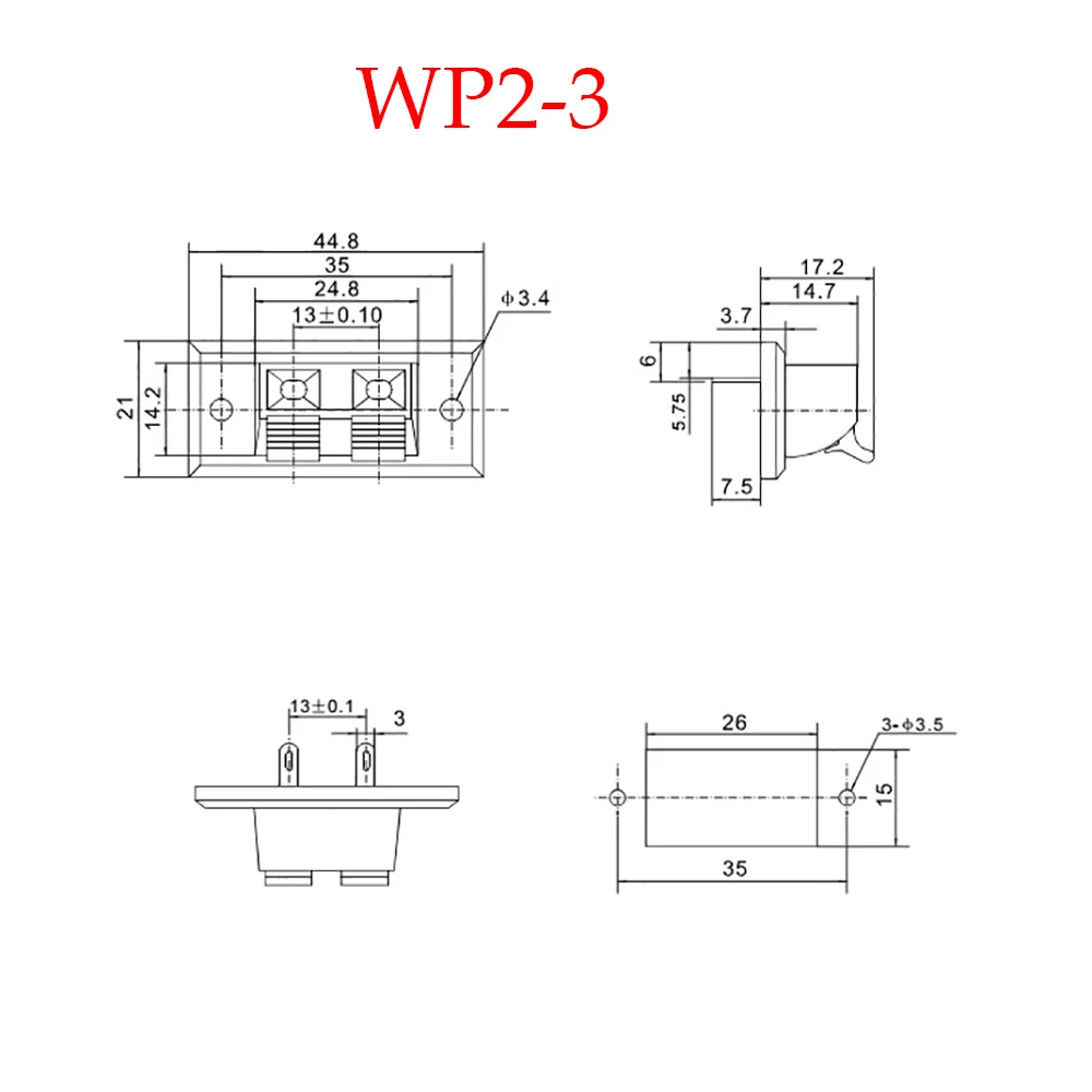 1 Piece WP2-3 speaker clamp LED aging clamp lighting fixture aging test clamp audio small two position clamp test lamp