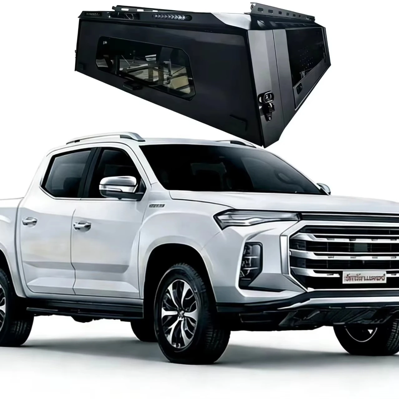 

Extender Pickup Truck with Custom Aluminum Alloy Hardtop Suitable Off-road Camping Waterproof and Dustproof Protecting Cargo