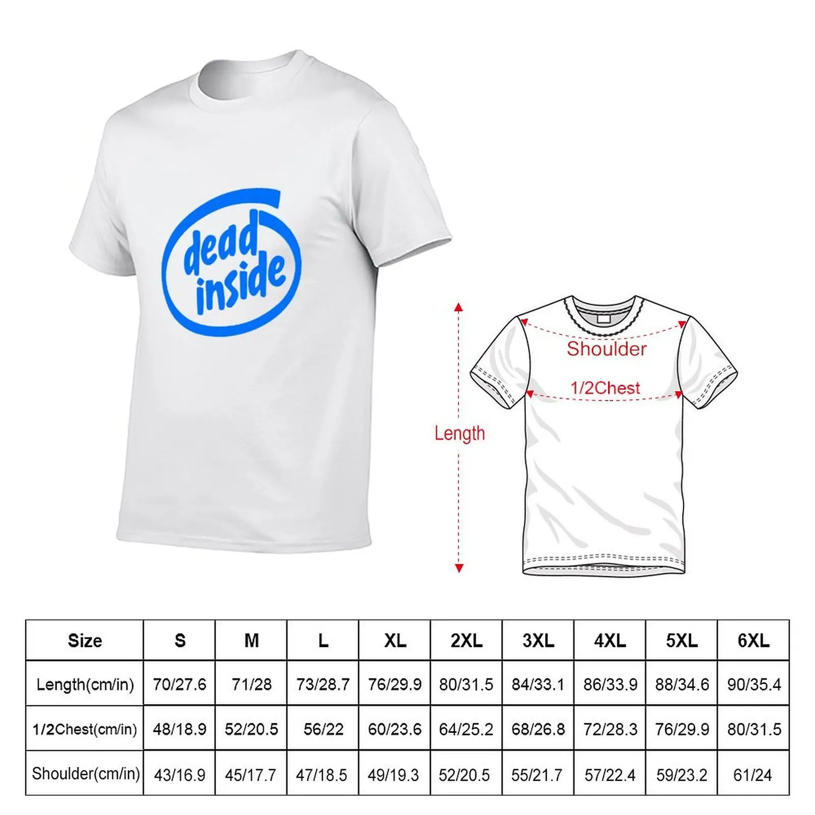 Inside Dead Intel T-Shirt Work Outdoor T-Shirt for Men