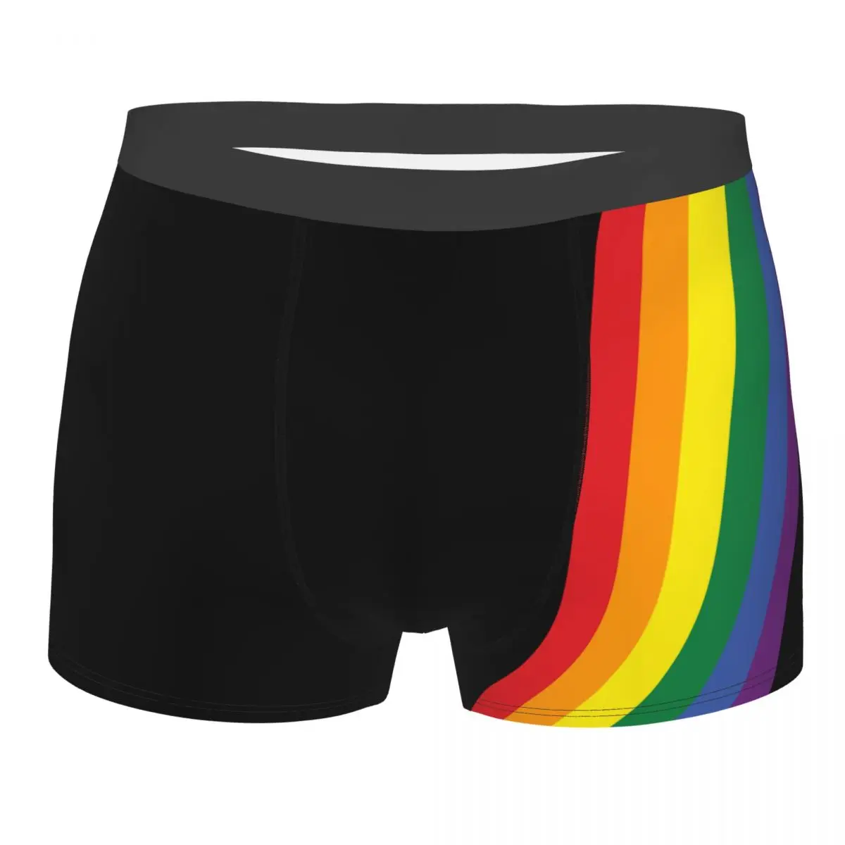 

Rainbow Pride LGBT Men Underwear Boxer Shorts Panties Sexy Breathable Underpants for Homme