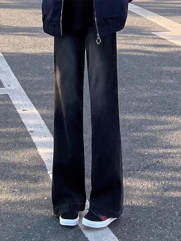 

American High Street adient Straight Leg Jeans Men's Sle Autumn Vibe Waed Slim Fit Bootcut Pants Casual Wear