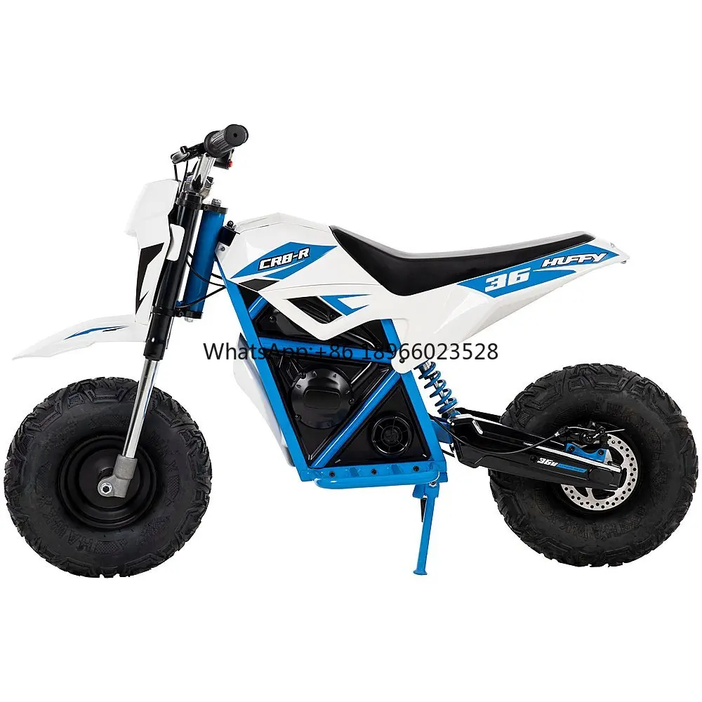 

BEST SELLING CR8 R Battery Powered Ride-On Mini Bike - White blue