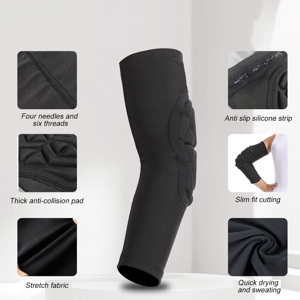 2PCS Youth Knee & Elbow Compression Sleeves Shield Impact Protection Breathable Lycra Moisture-Wicking for Sports Basketball