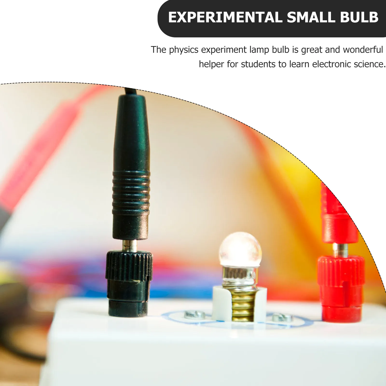 50Pcs Miniature Light Bulbs 3.8V 0.3a Lightweight Portable Glass Bulbs for Science Fair Projects Physics Labs School