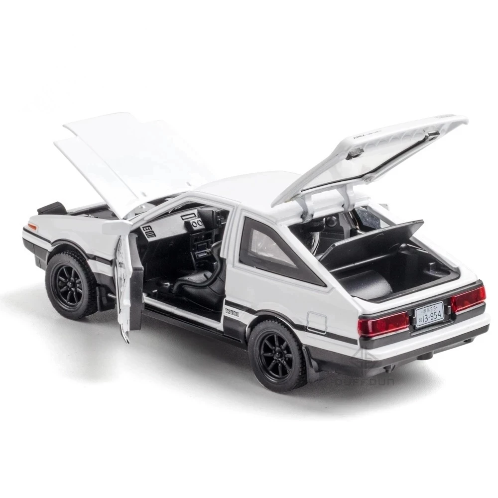 1:32 Initial D AE86 Alloy Car Models Toys Metal Diecast Initial D Exquisite Workmanship Car With Pull Back Toys For Kids Gifts