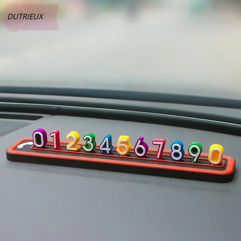 4d Parking Card Car Temporary Parking Card Phone Number Card Cute Personalized Telephone Number Color Car Articles Accessories