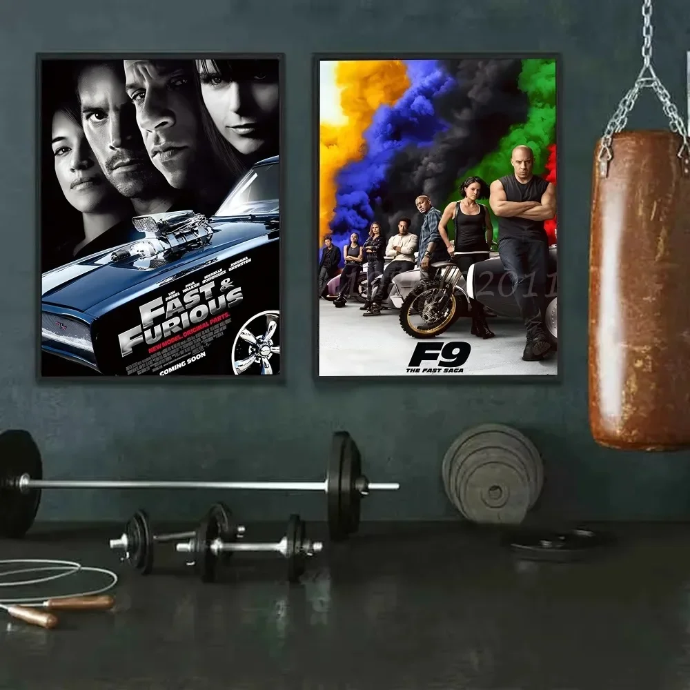 Affiche Paul de films classiques, série Fast Furious, autocollant en papier imperméable, décoration murale pour maison, Bar, salle, 1 pièce