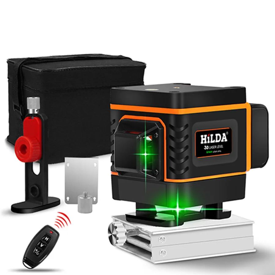 4D Green Self-Leveling 360 Degree Horizontal Vertical 16 Lines Laser Level 4D Laser Level