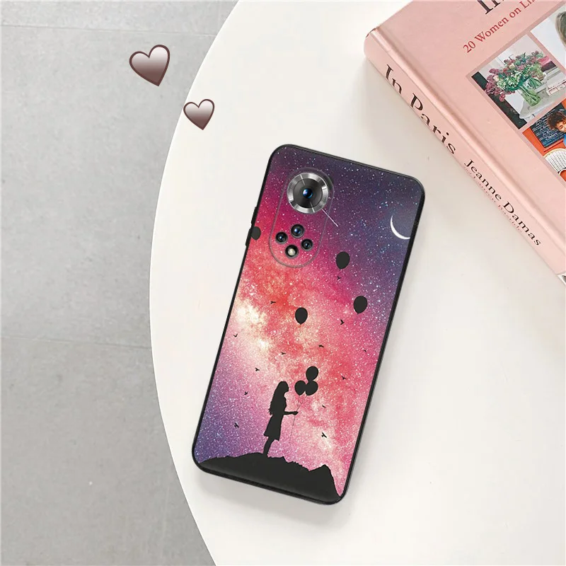 Silicone Black Phone Case for Honor x8b Magic5 x9 x7 b x6 x8 a 90 70 8x x8a x7b x9b Balloon Star Pixel 6a 7a 8a 7 6 8 Pro Cover