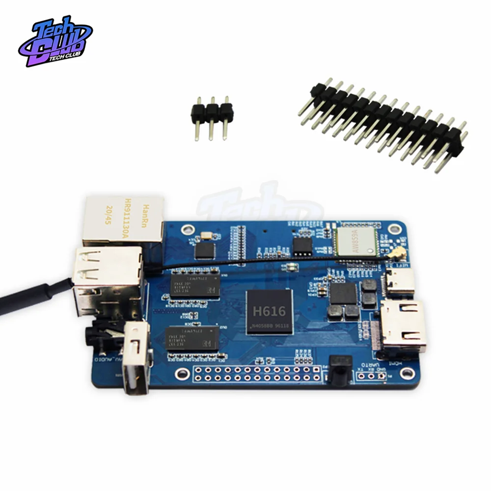 2 1GB RAM Allwinner H616 scheda di sviluppo con custodia per strumento di componenti elettronici per Orange Pi Zero