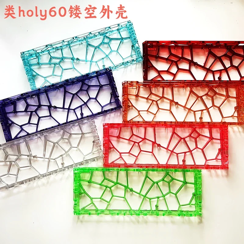 Holy60/GH60 Hollow Keyboard Case Custom Transparent Keyboard Shell Mad60 Win60 GT60 Wooting60 Case PC Gamer DIY Keyboard Gifts