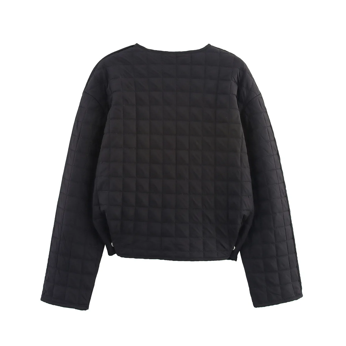 New Autumn/Winter Fashion Casual Long Sleeve O-neck Pockets Single Breasted Plaid Solid Color Loose Fit Coat,2 Colors