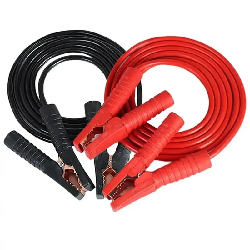 Professional 1000A Car Battery Booster Cables 3M/4M Pure Copper Jumper Leads with Clamps for Garage Vehicle Jump Start