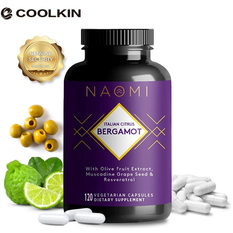 Premium Italian Bergamot Capsules for Cholesterol and Cardiovascular Health, Antioxidants and Healthy Inflammation