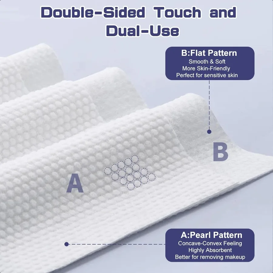 Face Towel 100 Count Face Towels for Washing Soft Cotton Dry Wipes Facial Cloths Towelettes for Washing and Drying Facial Tiss