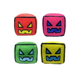 Geometry Plush Toy,Cube Volume Wood Stuffed Animal Plushie Doll Toys for Kids and Gaming Fans Children's Day Birthday Gift