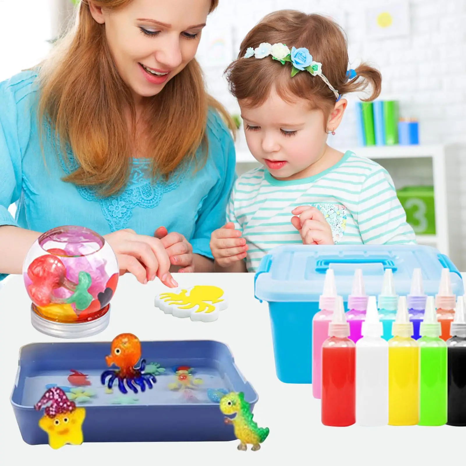 

12 Color MagicWater Elfs Toy Kit Water Fairy Water Gel Kit Handmade Water Toy Birthday Christmas Gifts For Kids Party Favors