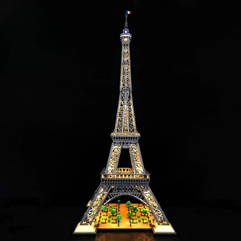 Conjunto de iluminação LED adequado para LEGO Torre Eiffel 10307 blocos de construção brinquedos de lâmpada (não inclui tijolos de modelo)