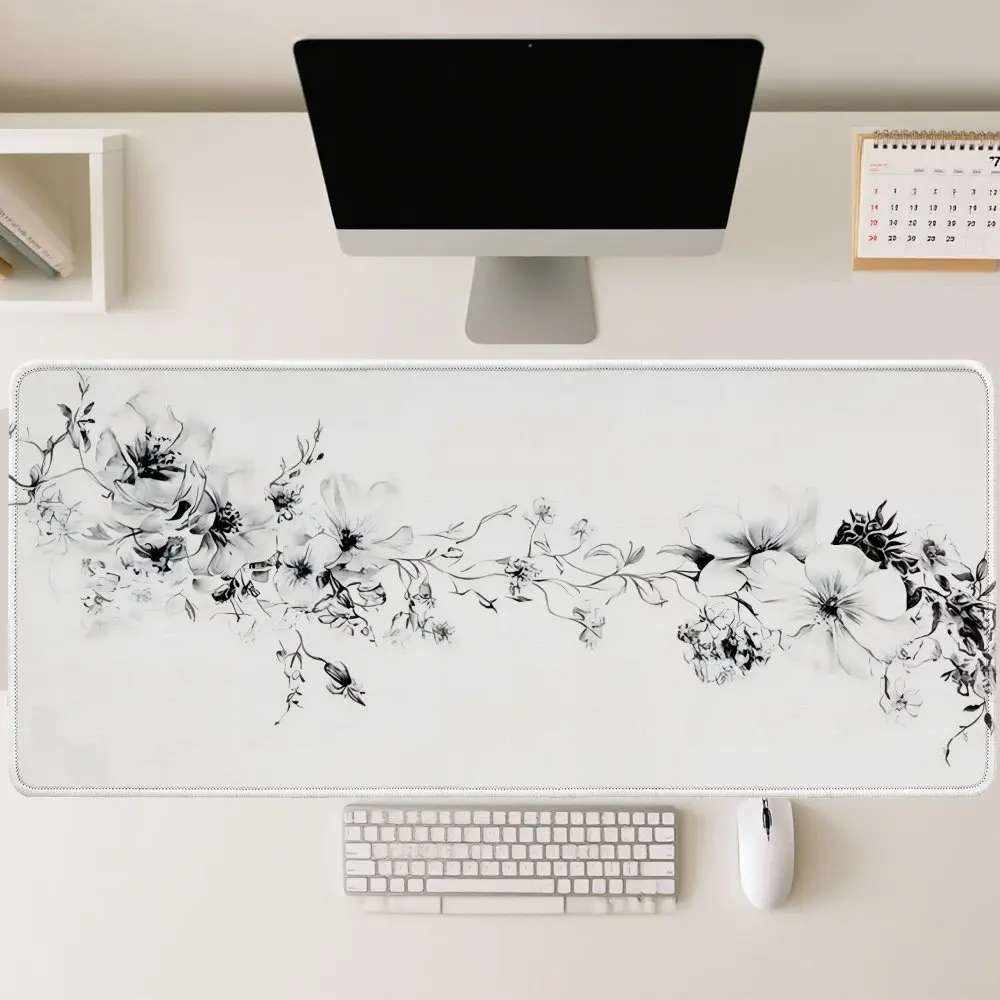 Classic Cloth Mouse Pad Rectangular Desk Mat Non Slip Rubber