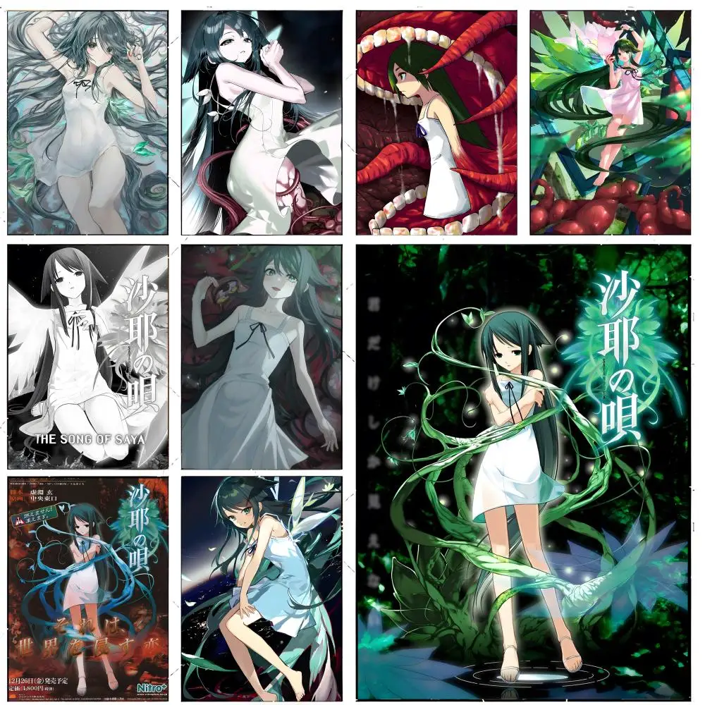 dark horror anime S-Saya no Uta Poster Premium Decor Art & Gift for Household Lounge Home Ornaments
