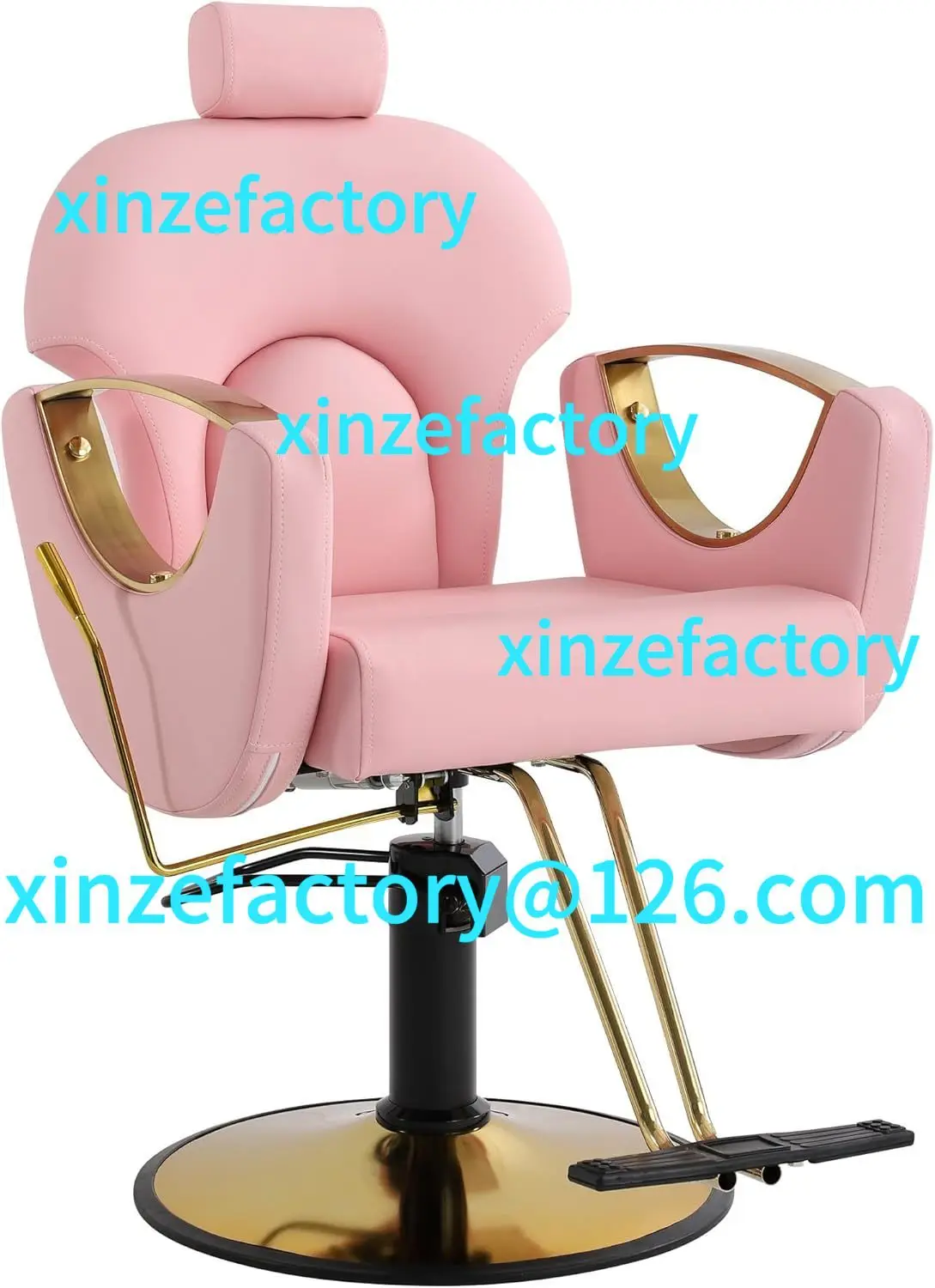 

Customizable Height Adjustable Hydraulic Hair Reclining Salon Chair