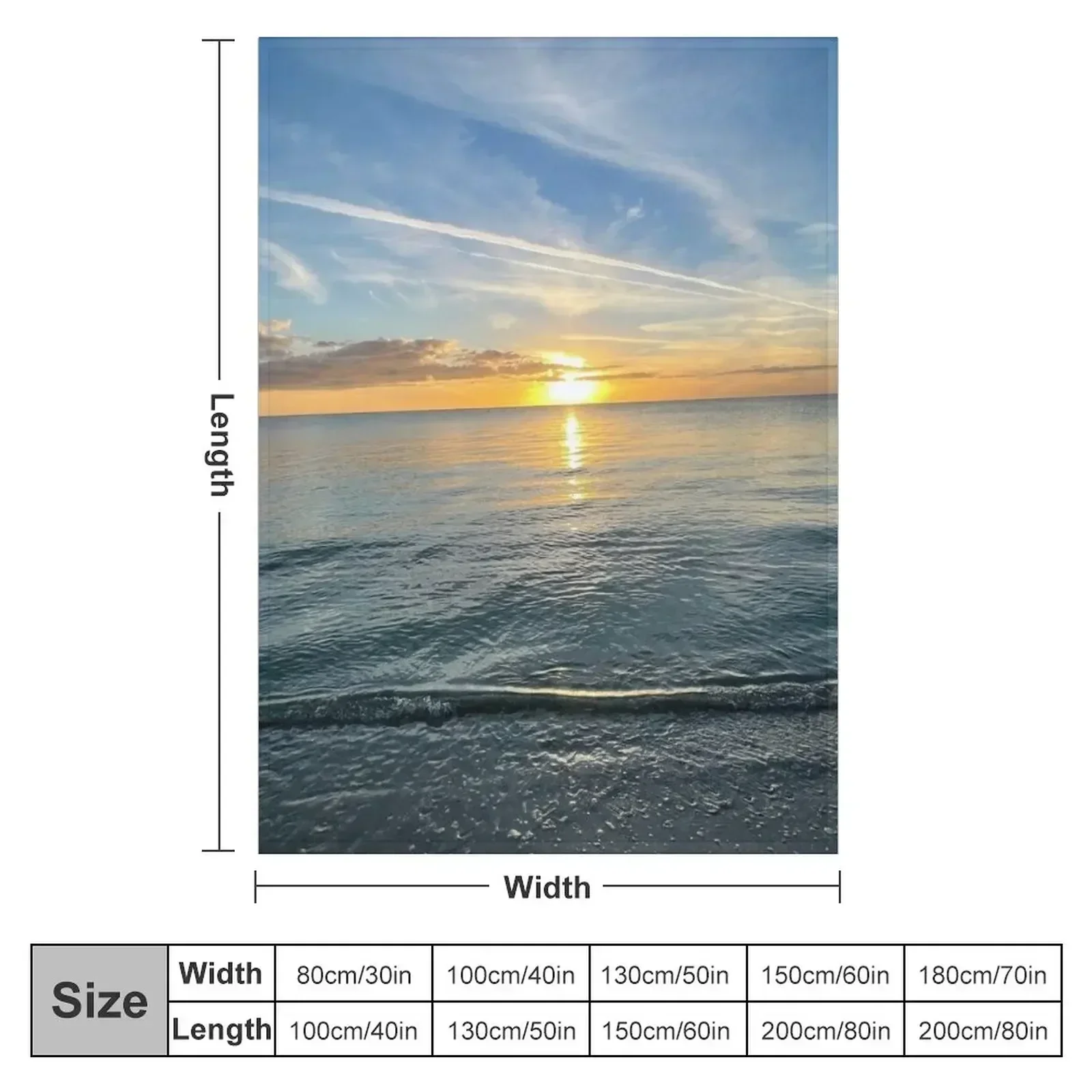 Stunning sunset on Cayo Costa State Park Throw Blanket Blankets For Bed Cute Decorative Throw Luxury Moving Loose Blankets