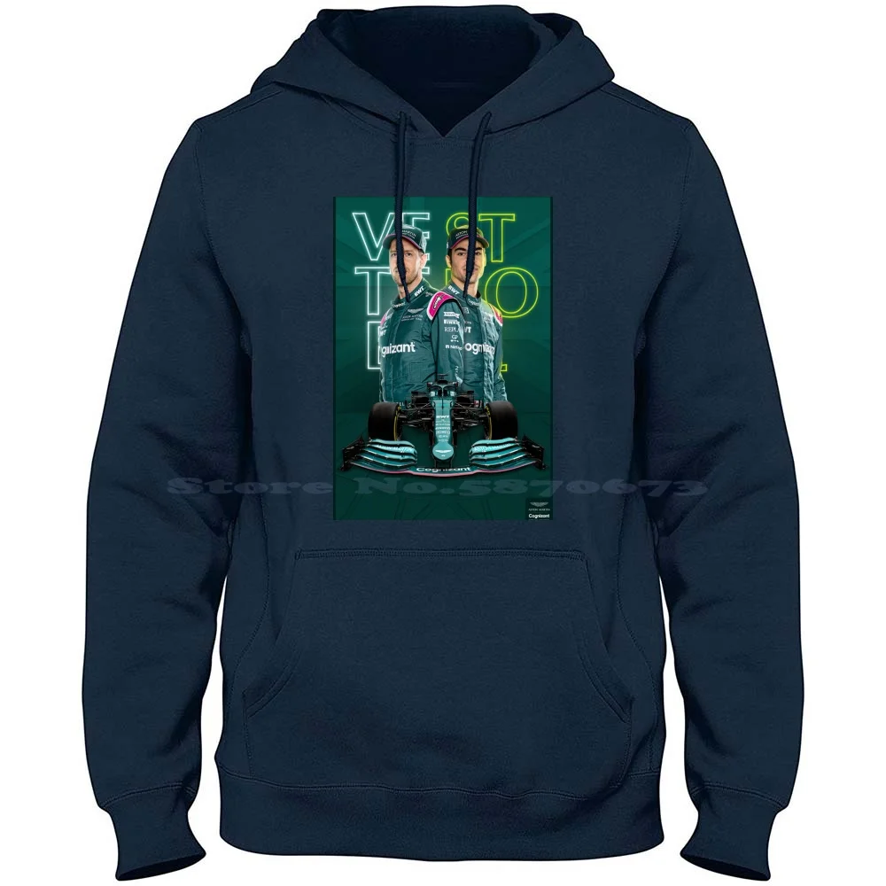 Amr ( Vettel & Stroll ) 100% Cotton Hoodie Lance Stroll Sebastian Vettel Racecar Motorsports