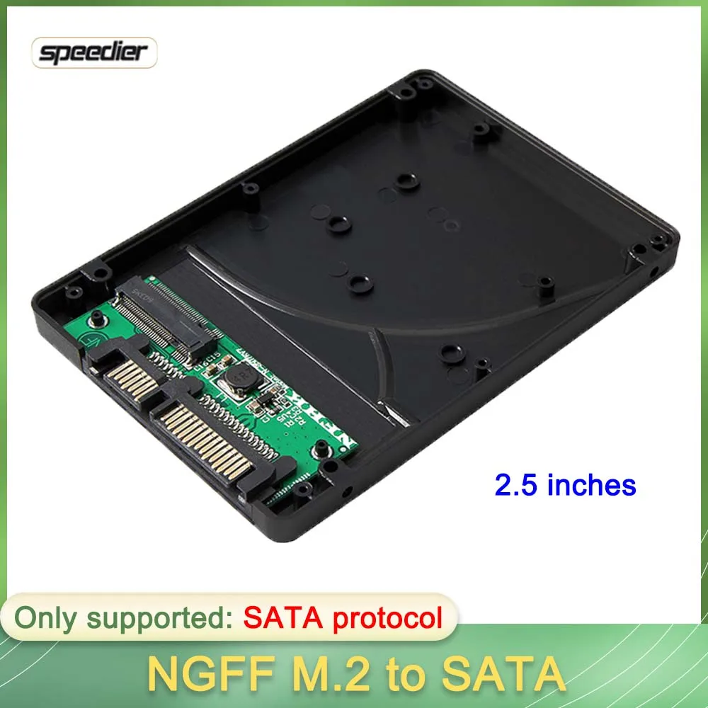 NGFF M.2 SSD To SATA3.0 Adapter Box, M.2 Hard Disk To SATA3.0, NGFF To Serial Port, 7MM, 2.5 Inches