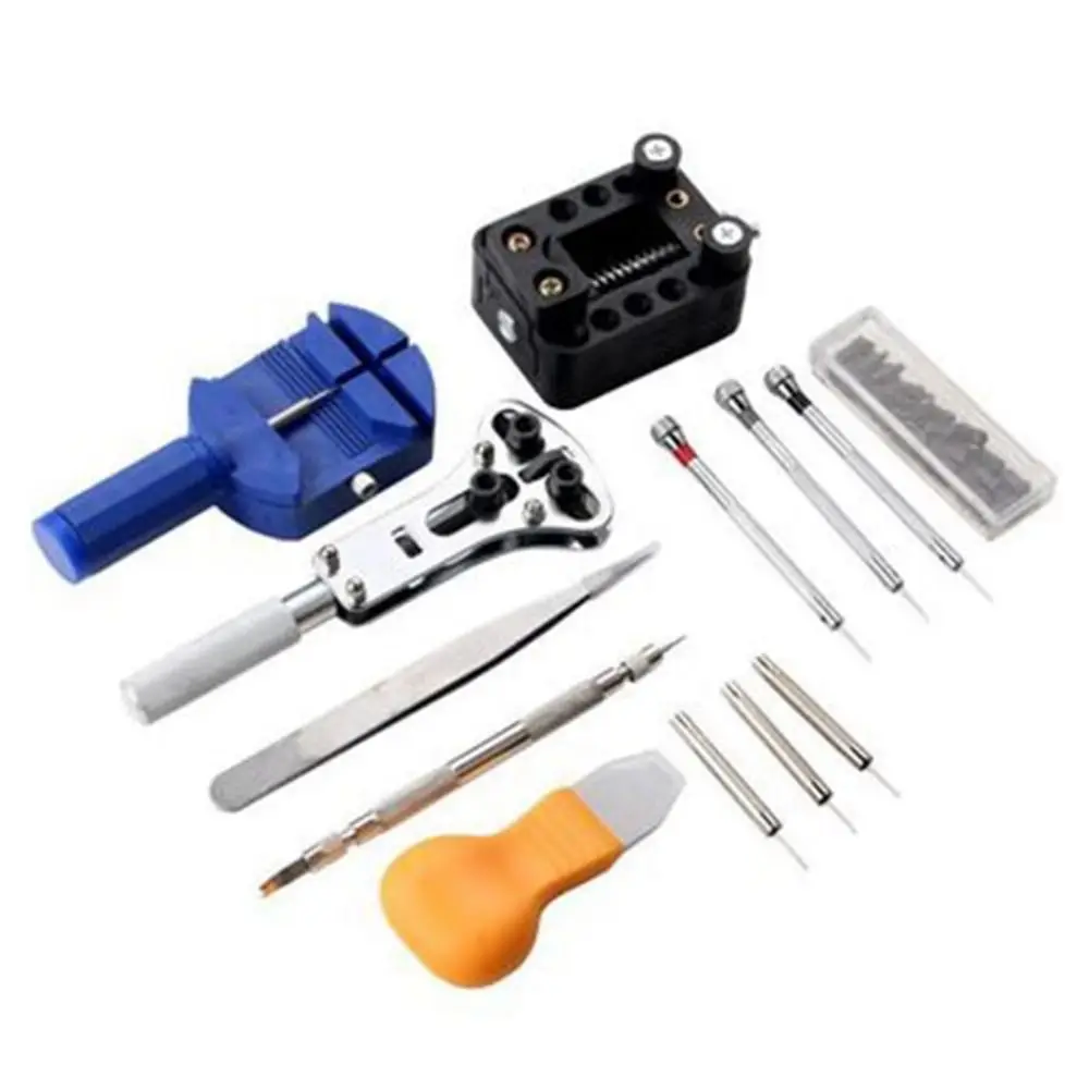 

147Pcs/Set Non-slip Watch Repair Tool Set Precise Household Watch Strap Band Link Pin Plier with Opener Remover Tweezers