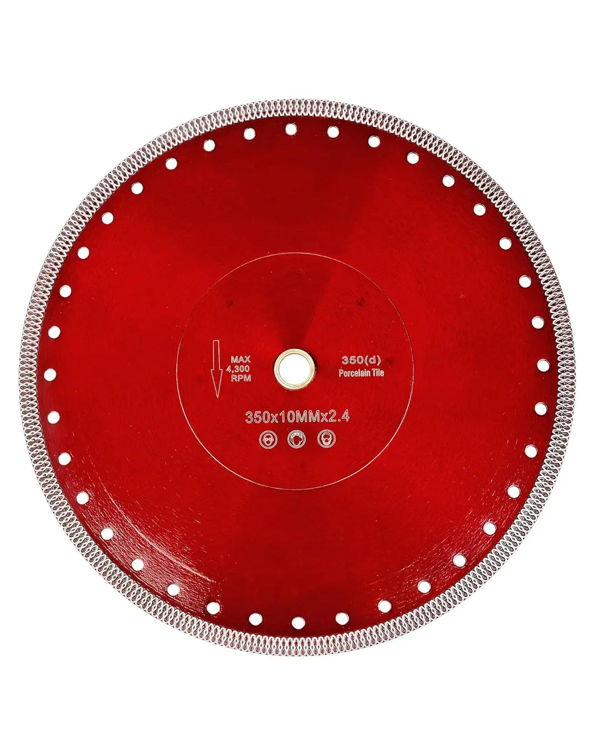 

14" Diamond Turbo Saw Blade for Granite, Concrete, Brick & Tile - 1" Arbor, 4300 RPM