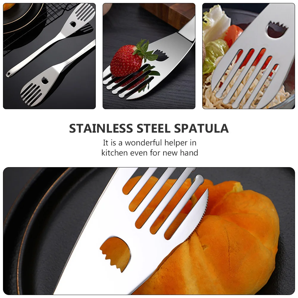 

Stainless Steel Kitchen Shovel Premium Steak Turner Cake Spatula Multipurpose Cooking Tool Baking Supplies Spatula For