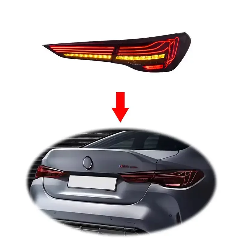 

Fog Brake Lamp Plug and Play TaiI Lamp LED Rear Light For BMW 4 series G22 G23 G26 G82 G83 M4 2020-2023 CSL
