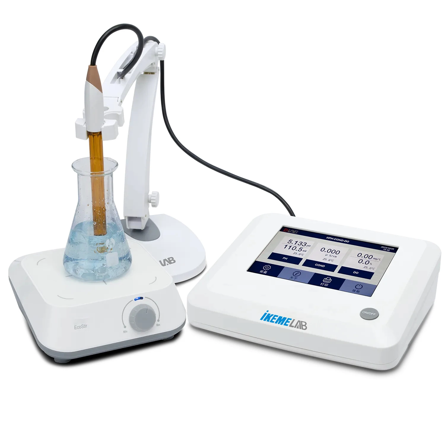 IKEME Water Quality Analyzer Machine Multiparameter Water Testing Equipment Benchtop Acidity Ph Meter Water Meter Tester