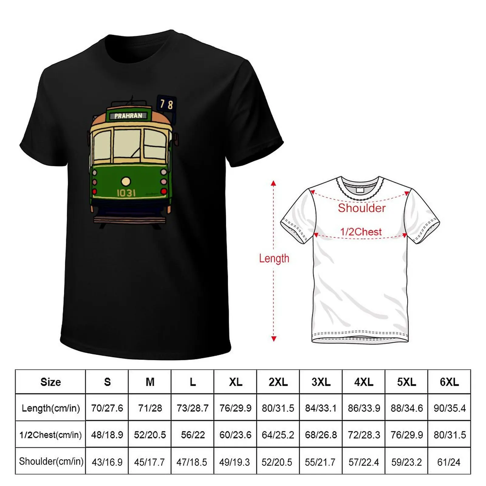 Melbourne Tram - No.78 to Prahran T-Shirt Performance Workout Short Sleeve Tee