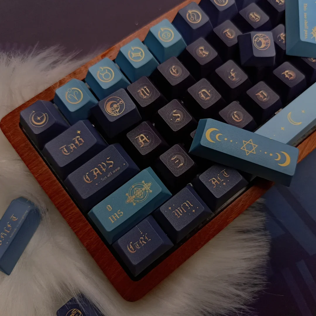 

Yue Yun Key Cap PBT Chreey Five Sided Thermal Sublimation Personalized Retro Esports Mechanical Keyboard Full Set of Keycaps