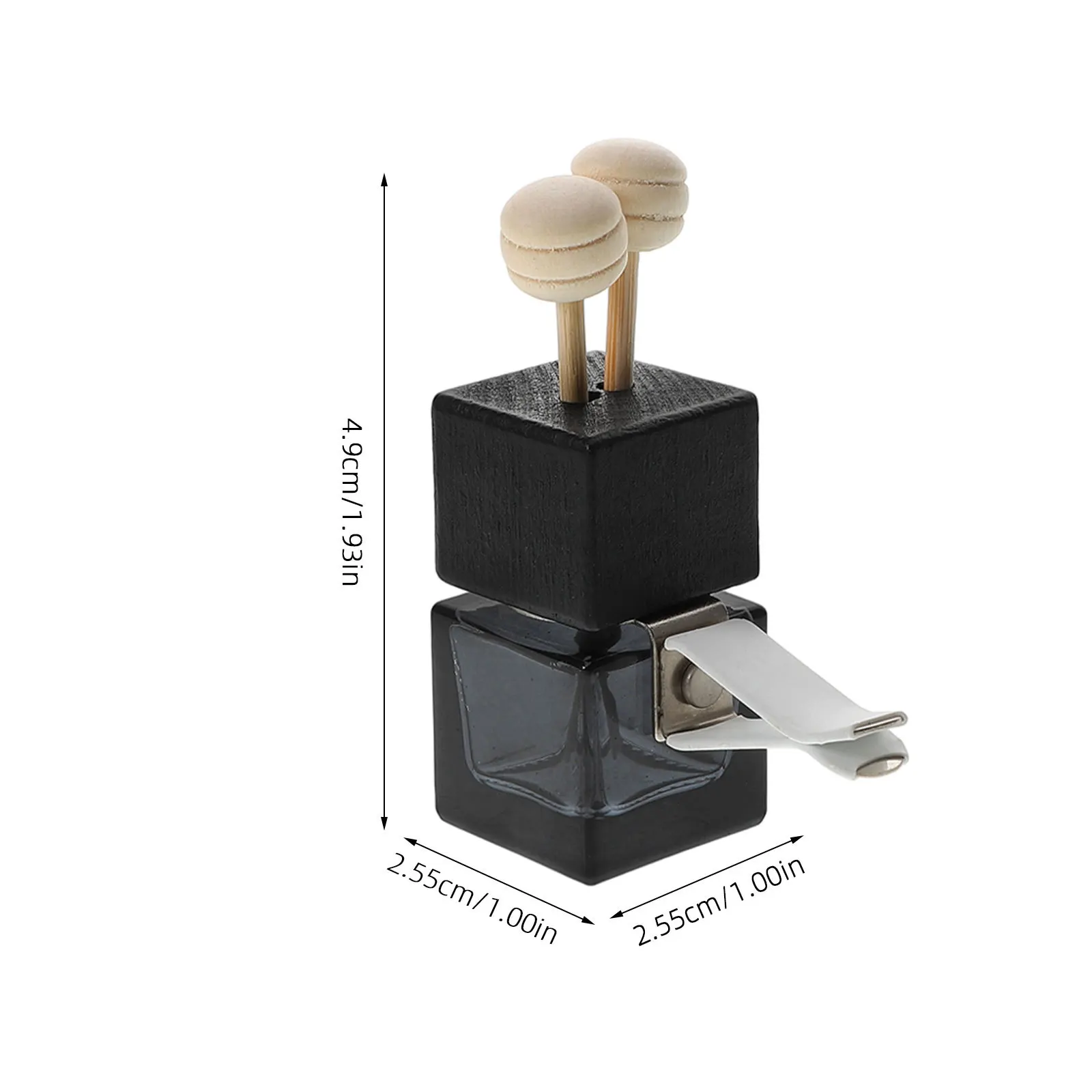 2 قطعة زجاجة معطّر الهواء الأنيقة للسيارة مادة متينة قلادة الروائح للعلاج بالروائح للقضاء على رائحة السيارة وتنقية #5