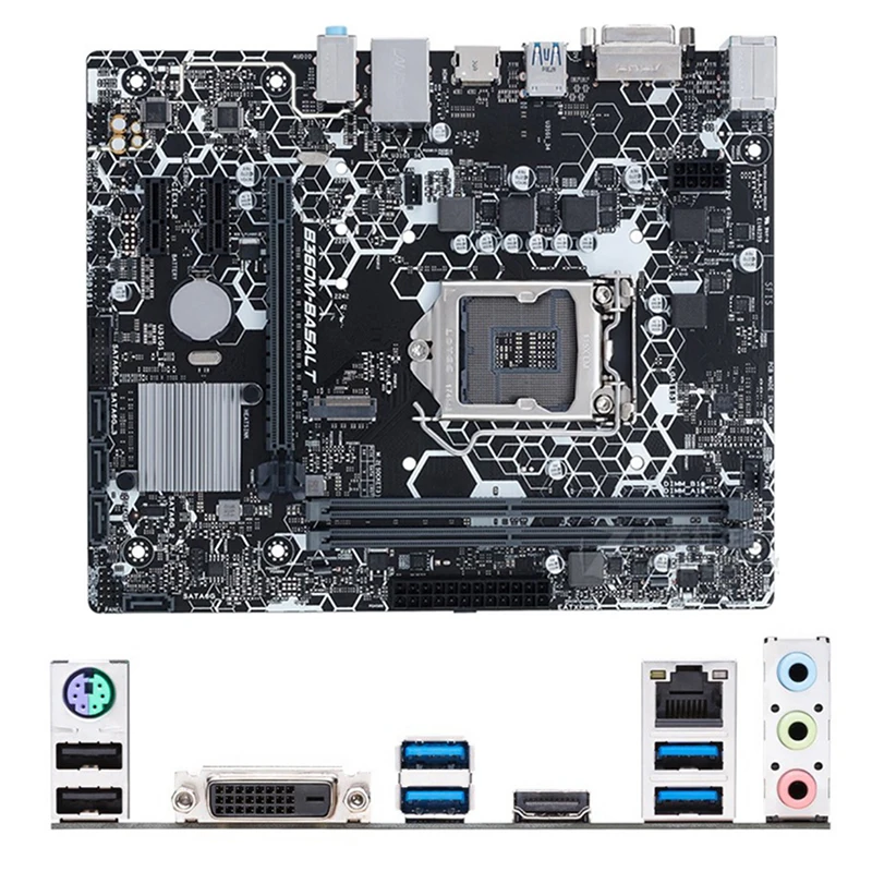 For Intel B360 B360M-BASALT motherboard Used original LGA1151 LGA 1151 DDR4 32GB USB2.0 USB3.0 SATA3 Desktop Mainboard